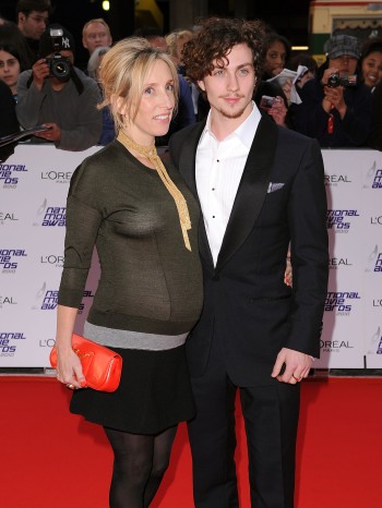 A picture of Aaron and his wife Sam Taylor-Johnson.